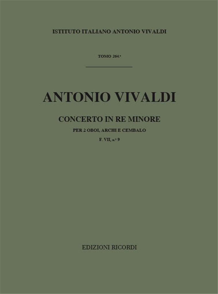 Concerti Per Ob., Archi E B.C.: Per 2 Ob.